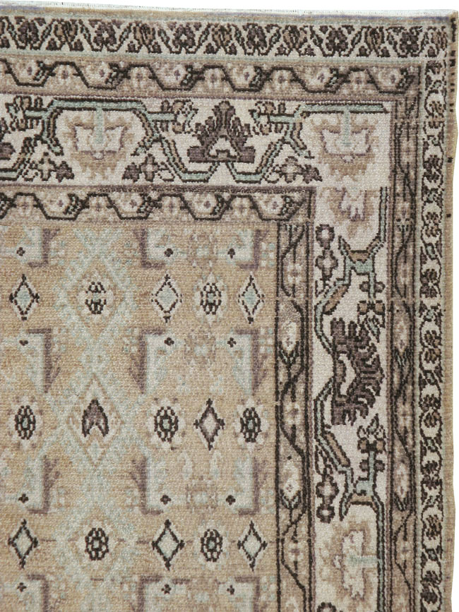 Vintage Persian Malayer Wide Gallery Runner, No.21349 - Galerie Shabab