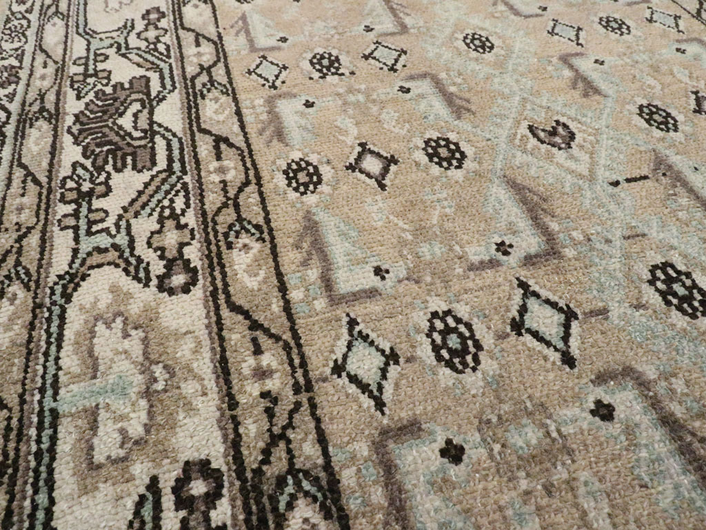 Vintage Persian Malayer Wide Gallery Runner, No.21349 - Galerie Shabab