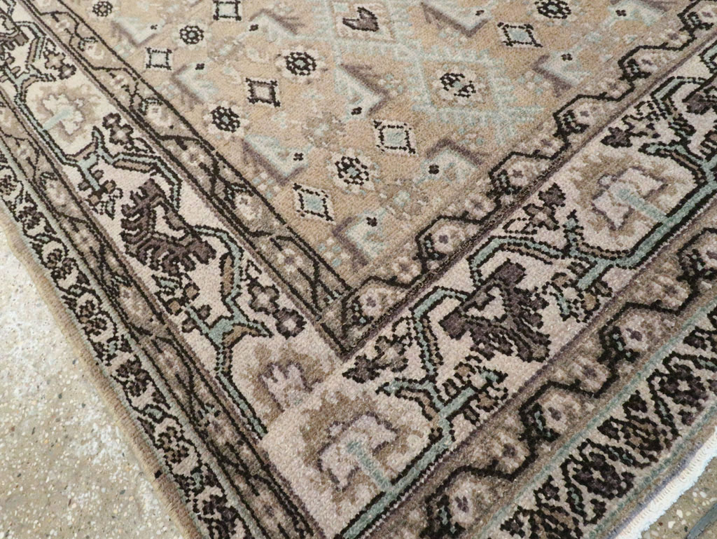 Vintage Persian Malayer Wide Gallery Runner, No.21349 - Galerie Shabab