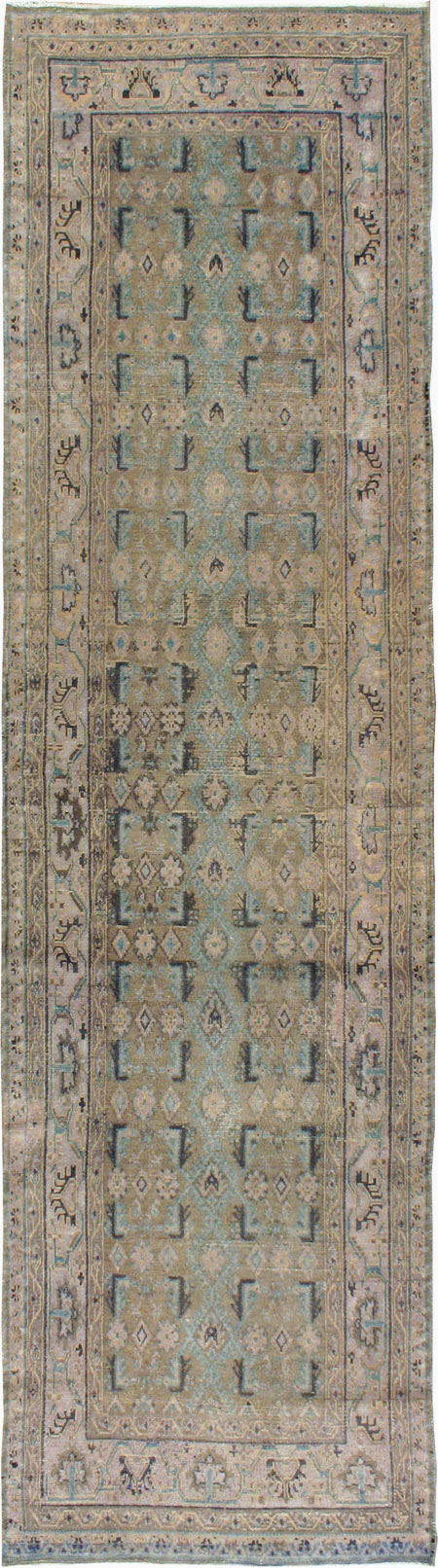 Vintage Persian Malayer Runner, No.21351 - Galerie Shabab