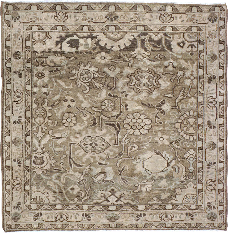 Vintage Malayer Square Rug, No.21372 - Galerie Shabab