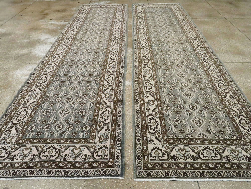 Vintage Persian Malayer Runner (Pair: 2 of 2), No.21378 - Galerie Shabab