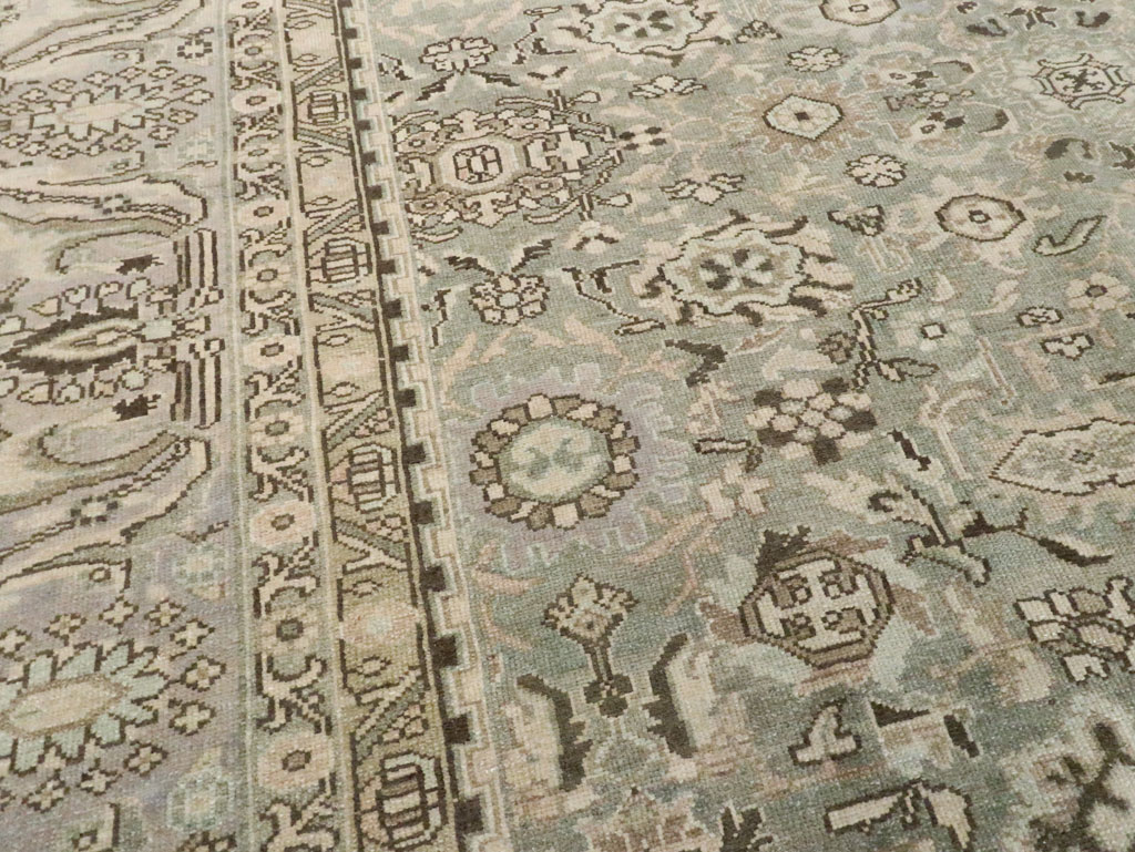 Vintage Persian Malayer Room Size Carpet, No.21382 - Galerie Shabab