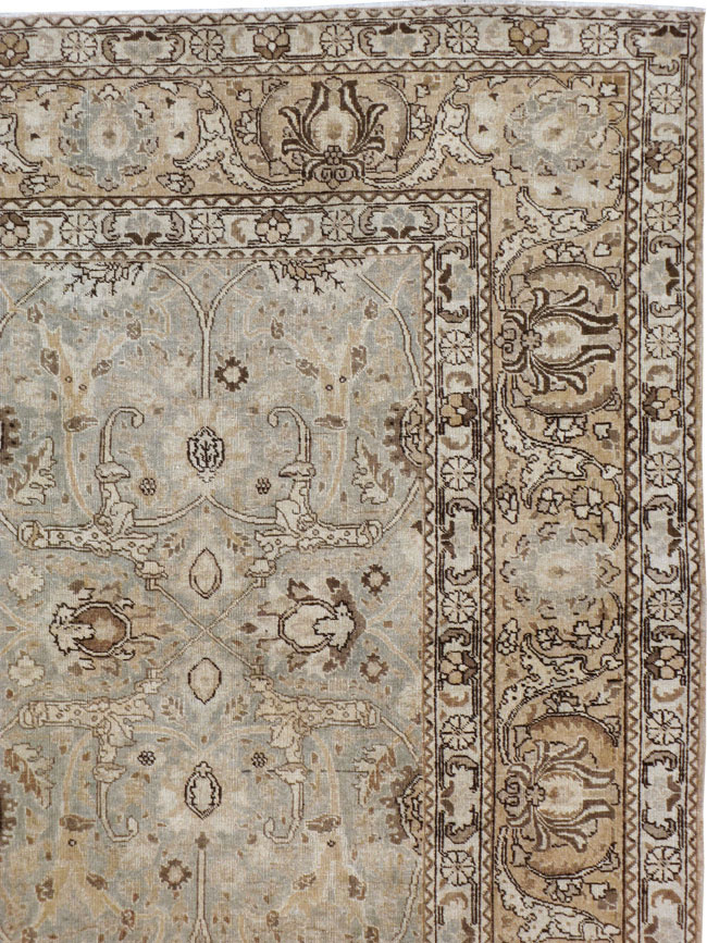 Antique Persian Tabriz Carpet, No.21386 - Galerie Shabab