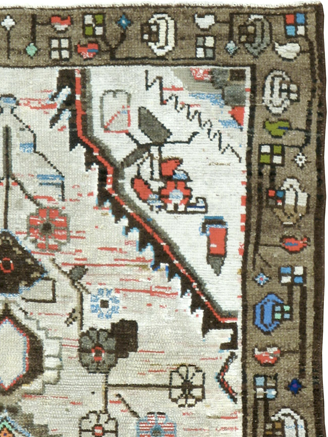 Vintage Persian Malayer Rug, No.21397 - Galerie Shabab