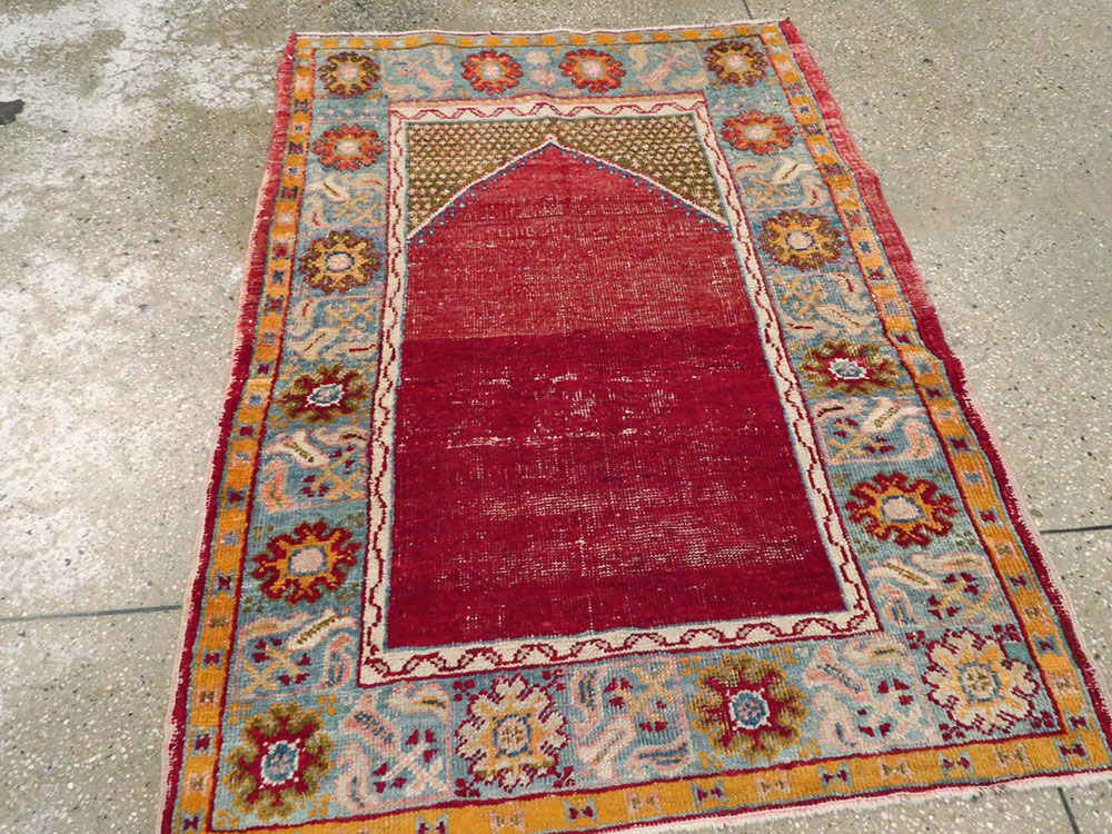 Antique Oushak Rug, No.21414 - Galerie Shabab