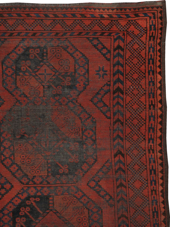 Antique Beshir Distressed Carpet, No.21426 - Galerie Shabab