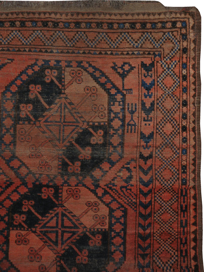 Antique Beshir Distressed Carpet, No.21426 - Galerie Shabab