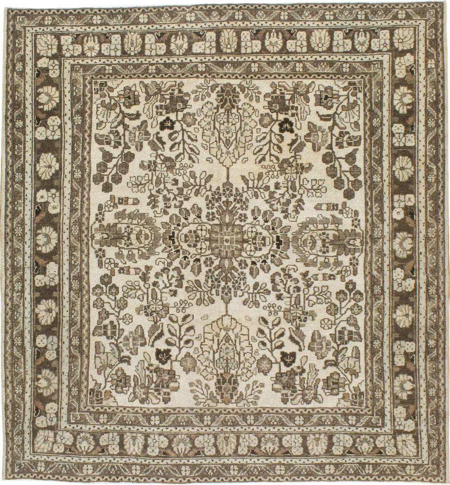 Vintage Persian Hamadan Square Rug, No.21432 - Galerie Shabab