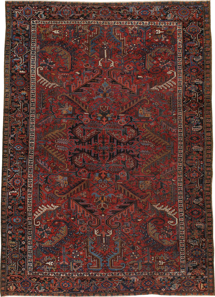 Antique Heriz Carpet, No.21440 - Galerie Shabab
