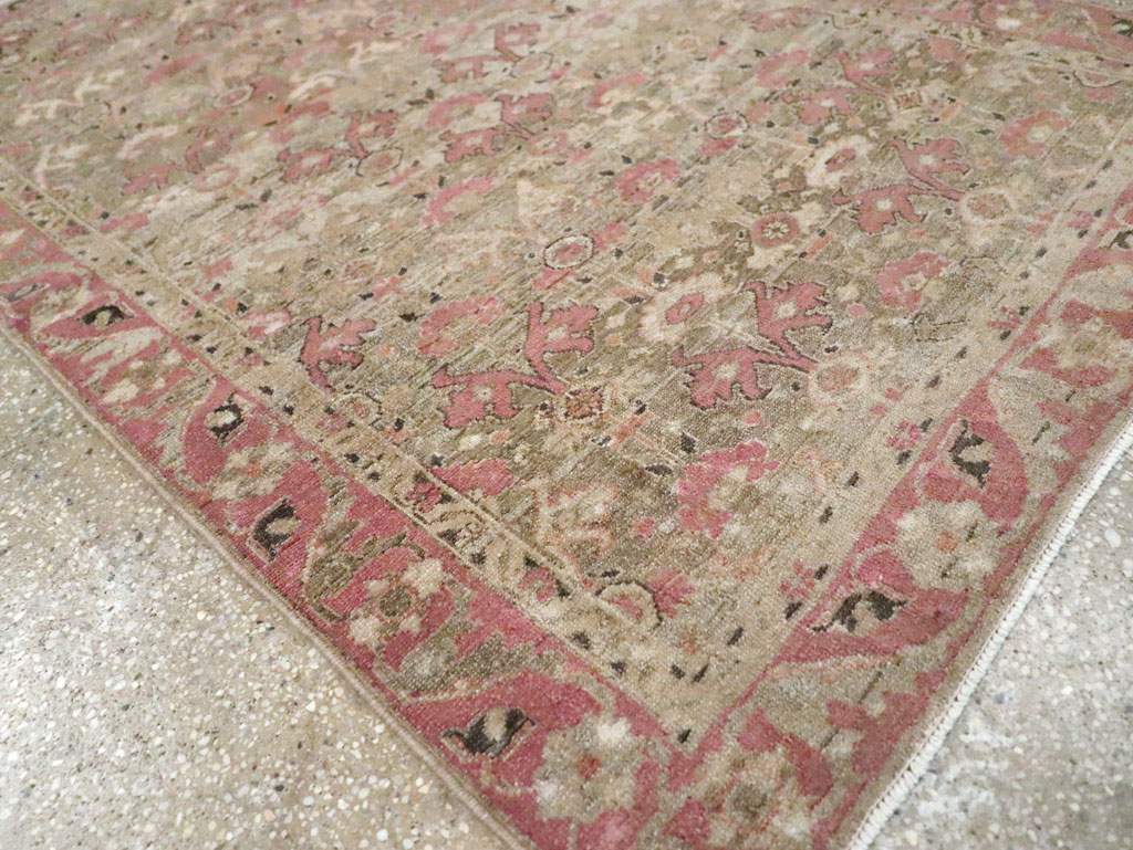 Antique Persian Malayer Throw Rug, No.21448 - Galerie Shabab