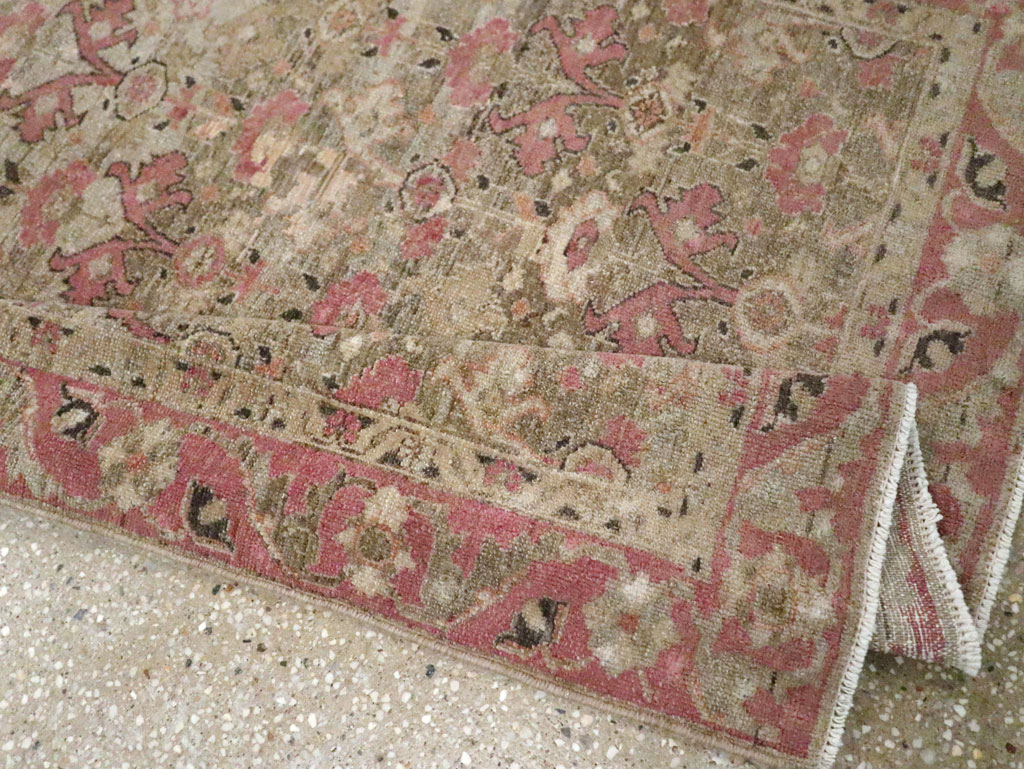 Antique Persian Malayer Throw Rug, No.21448 - Galerie Shabab