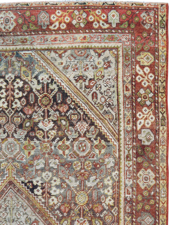 Antique Mahal Rug, No.21450 - Galerie Shabab