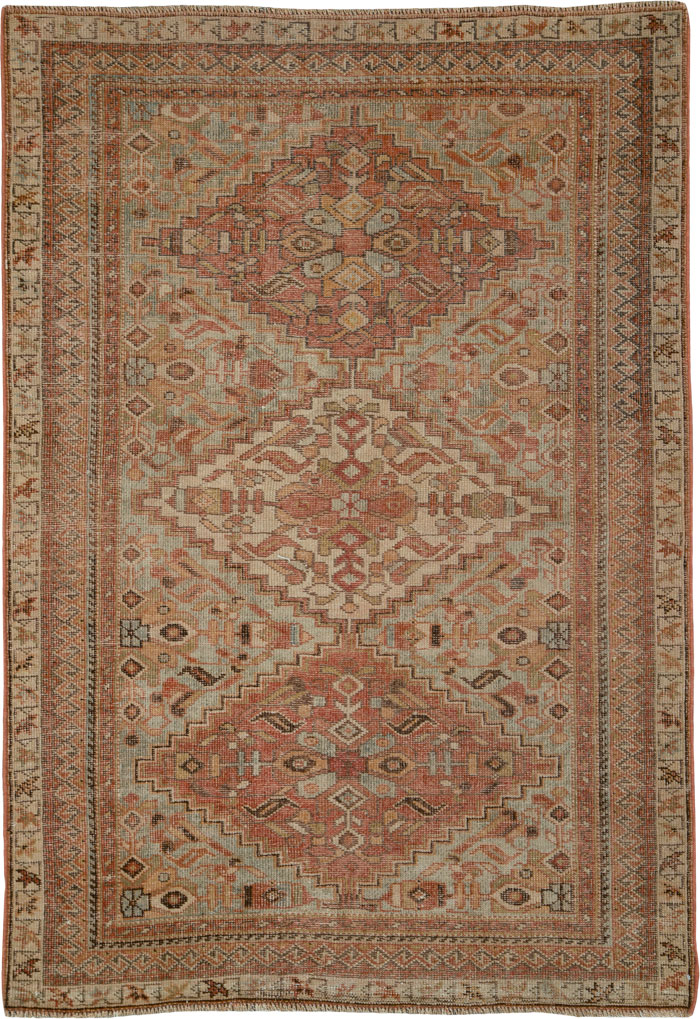 Antique Afshar Persian Rug, No.21461 - Galerie Shabab