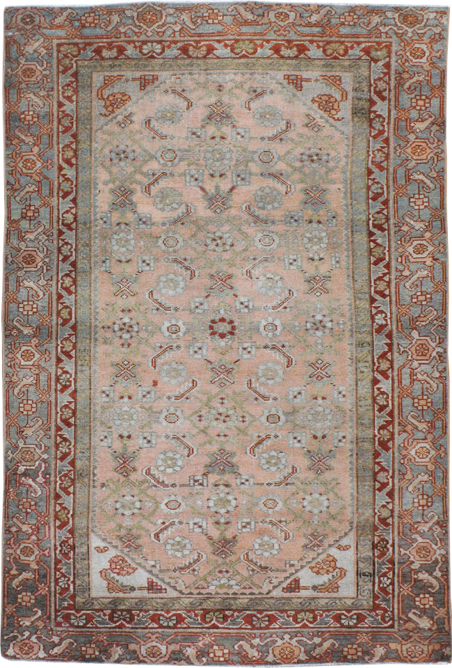 Antique Persian Malayer Throw Rug, No.21463 - Galerie Shabab