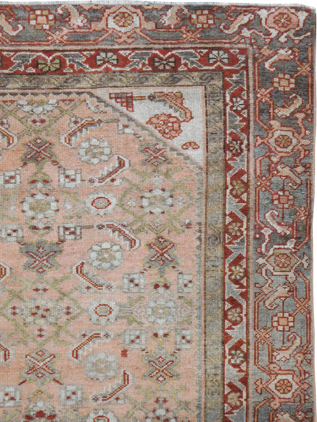 Antique Persian Malayer Throw Rug, No.21463 - Galerie Shabab