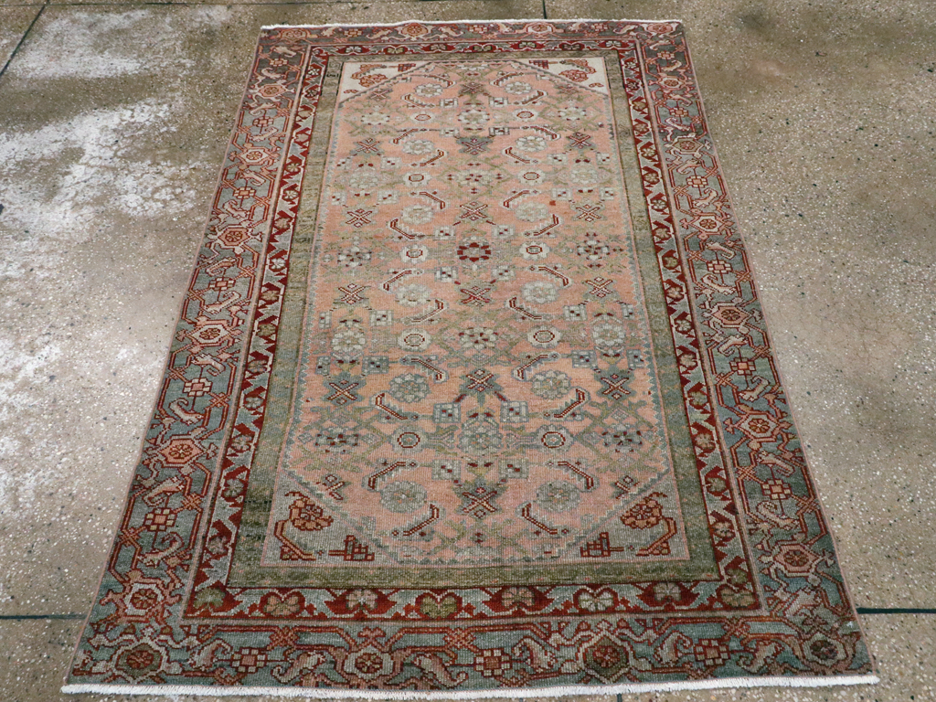 Antique Persian Malayer Throw Rug, No.21463 - Galerie Shabab