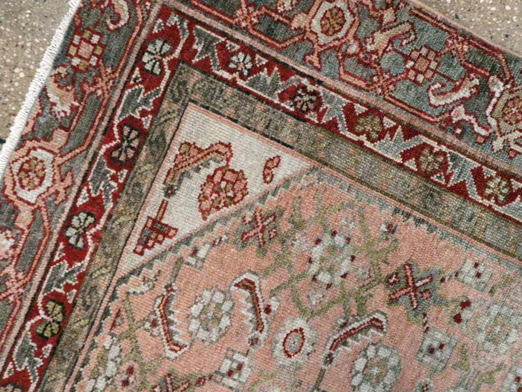 Antique Persian Malayer Throw Rug, No.21463 - Galerie Shabab