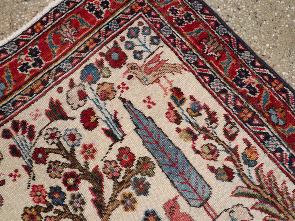 Vintage Persian Tabriz Pictorial Rug, No.21465 - Galerie Shabab
