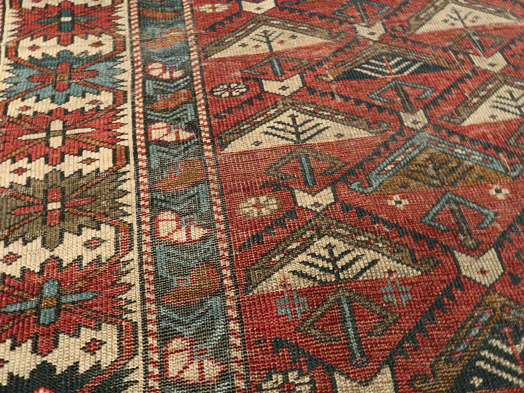Antique Caucasian Shirvan Rug, No.21480 - Galerie Shabab