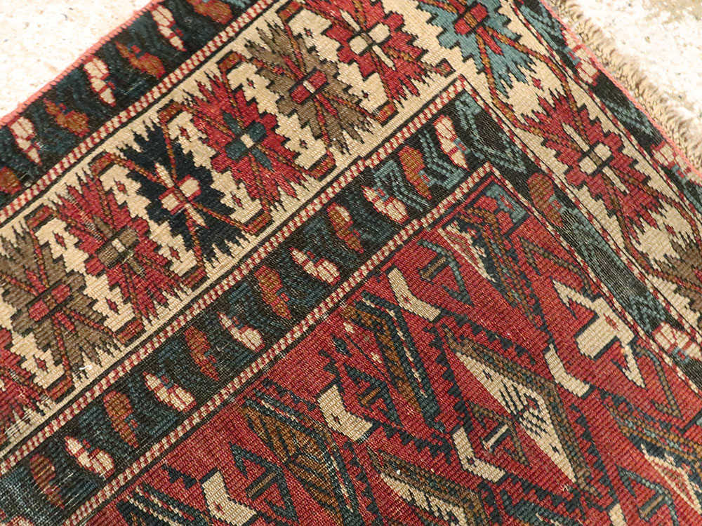 Antique Caucasian Shirvan Rug, No.21480 - Galerie Shabab