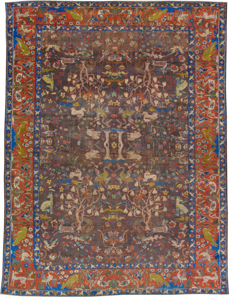Antique Bakhtiari Pictorial Rug, No.21497 - Galerie Shabab