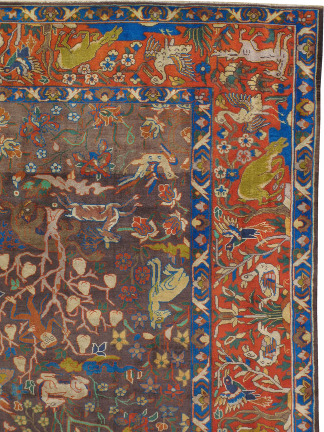 Antique Bakhtiari Pictorial Rug, No.21497 - Galerie Shabab