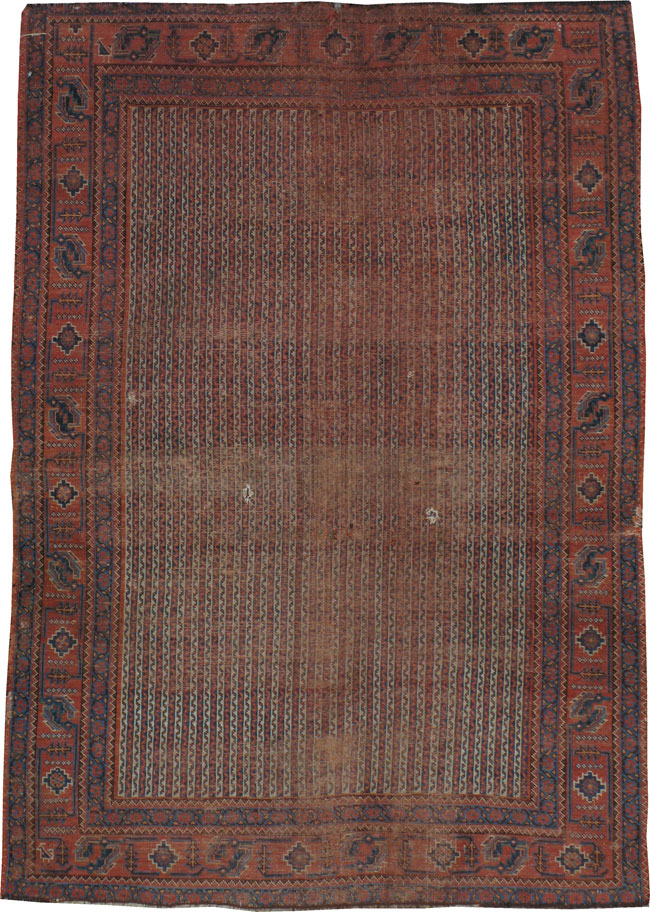 Antique Afshar Distressed Rug, No.21509 - Galerie Shabab