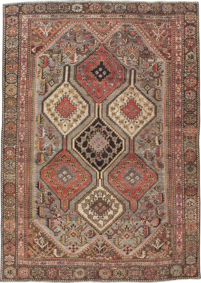 Antique Persian Afshar Rug, No.21517 - Galerie Shabab