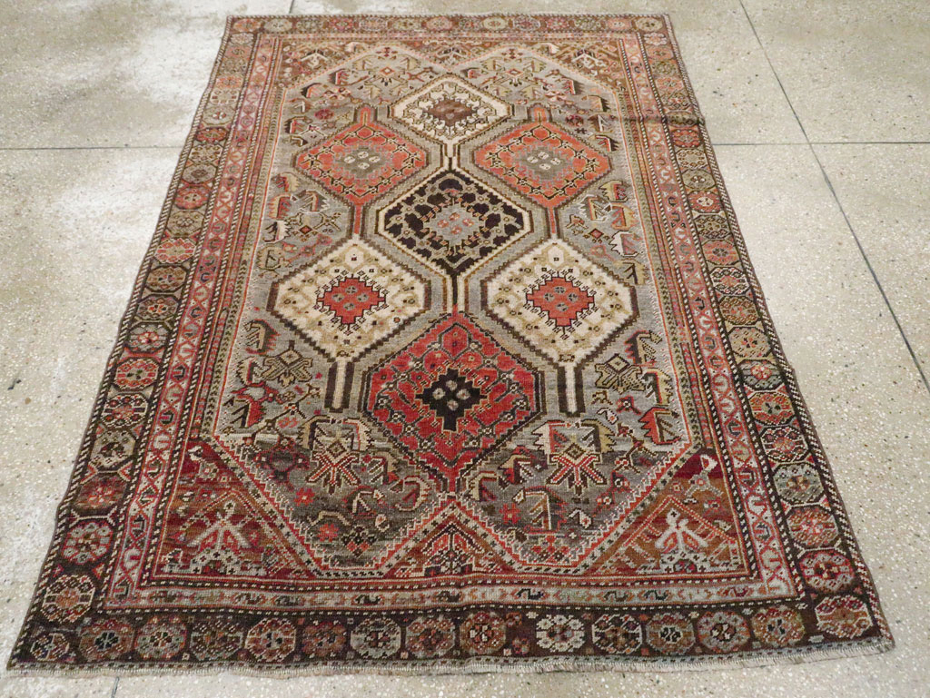 Antique Persian Afshar Rug, No.21517 - Galerie Shabab