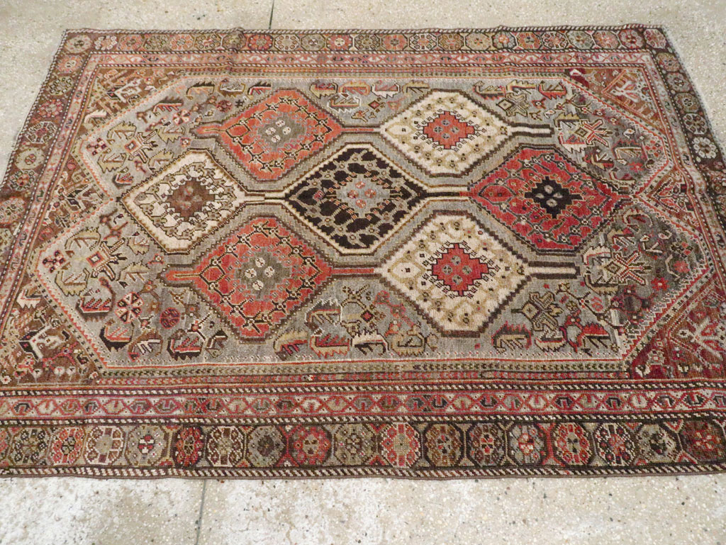 Antique Persian Afshar Rug, No.21517 - Galerie Shabab