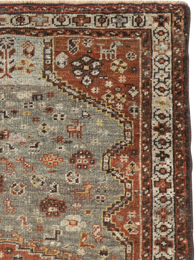 Antique Persian Khamseh Rug, No.21530 - Galerie Shabab