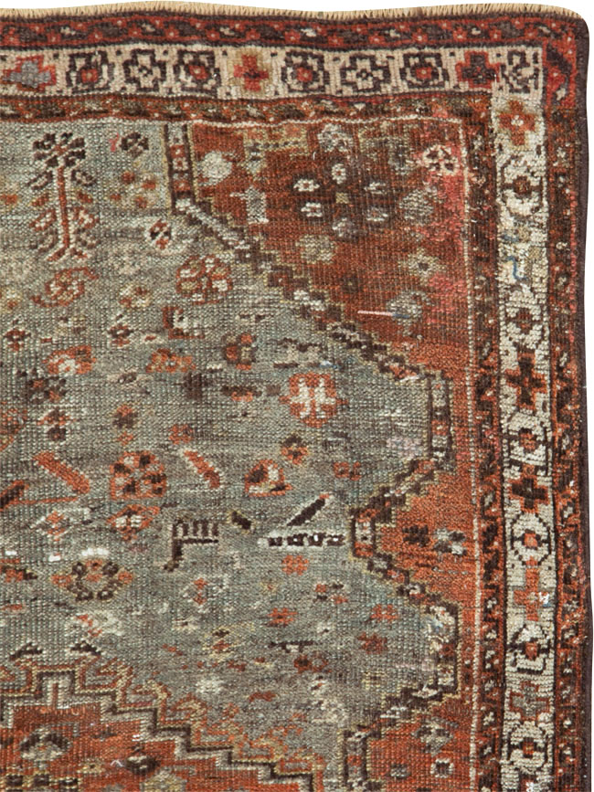 Antique Persian Khamseh Rug, No.21530 - Galerie Shabab