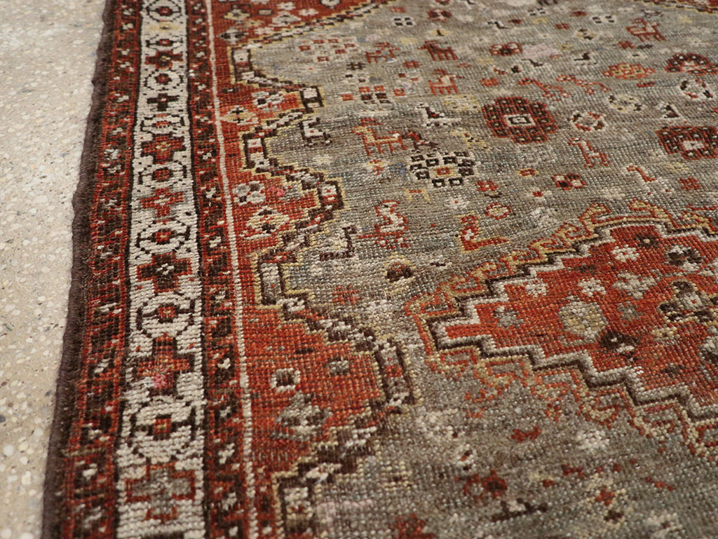 Antique Persian Khamseh Rug, No.21530 - Galerie Shabab