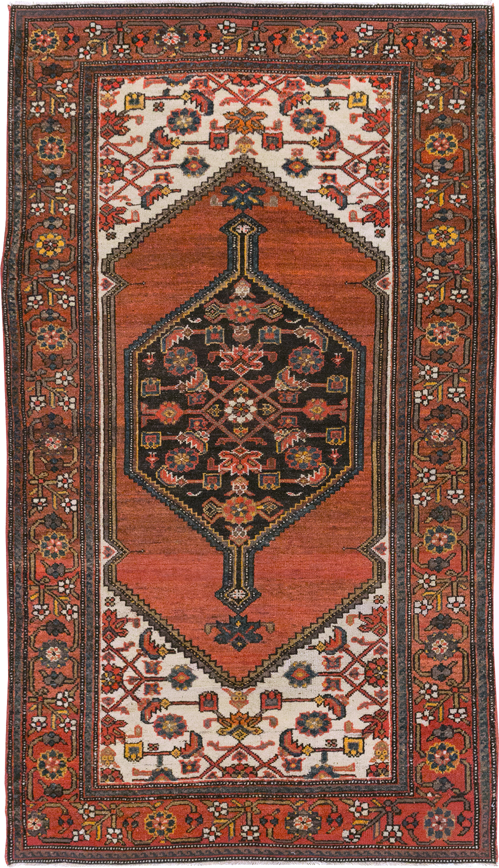 Antique Persian Malayer Accent Rug, No.21531 - Galerie Shabab