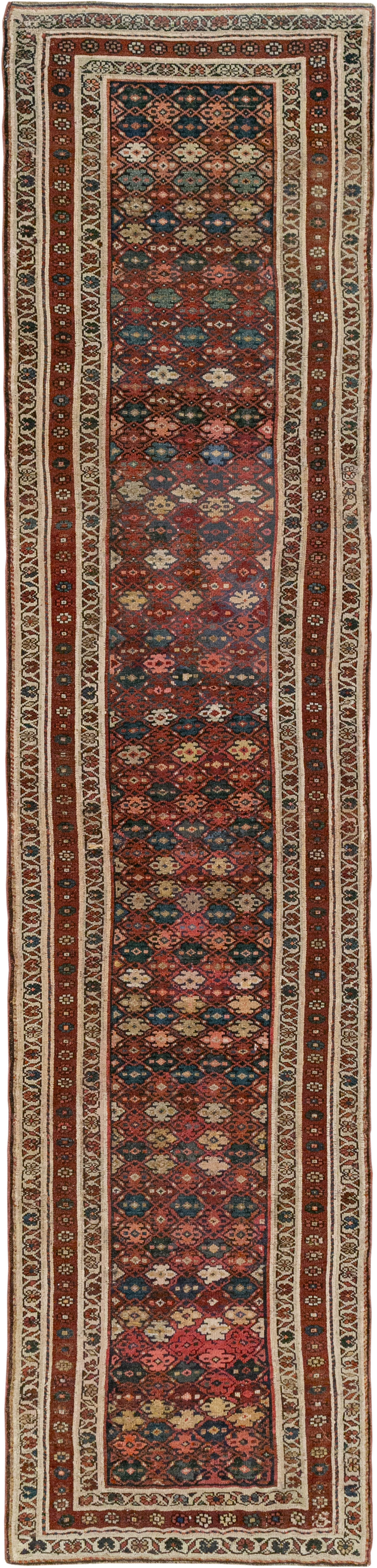 Antique Persian Kurdish Runner, No.21535 - Galerie Shabab