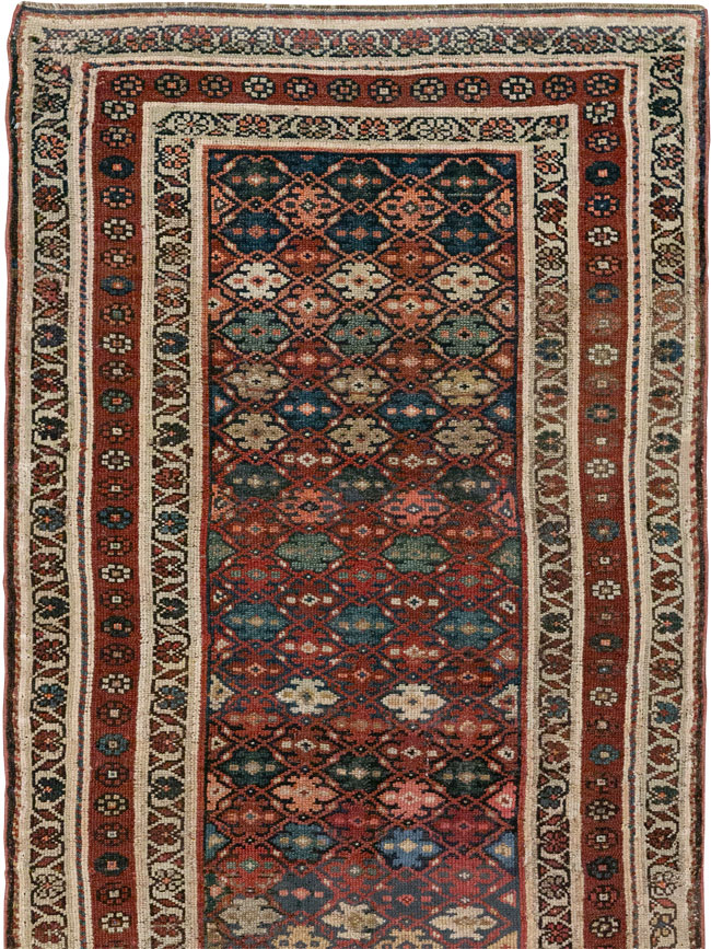 Antique Persian Kurdish Runner, No.21535 - Galerie Shabab