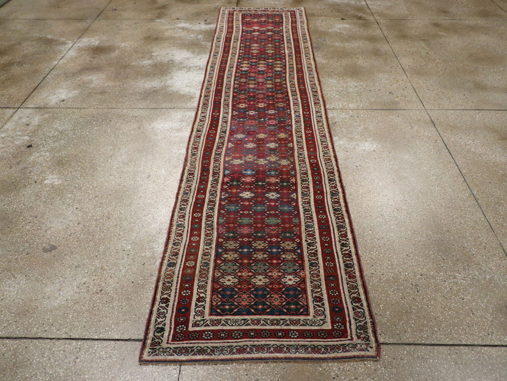 Antique Persian Kurdish Runner, No.21535 - Galerie Shabab