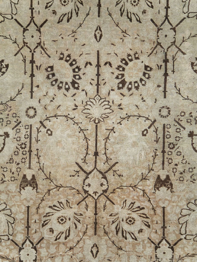 Antique Persian Tabriz Carpet, No.21553 - Galerie Shabab