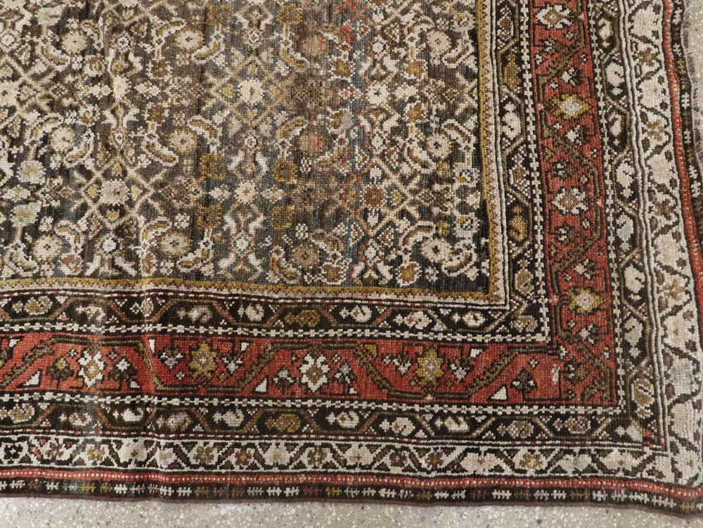 Antique Persian Kurdish Rug, No.21560 - Galerie Shabab