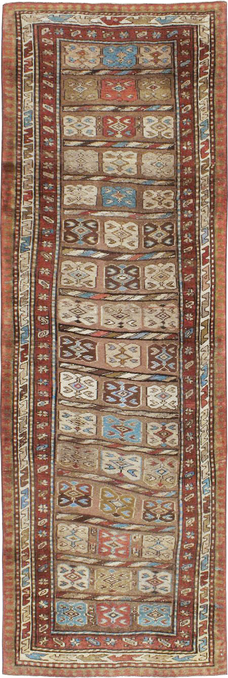 Antique Persian Kurdish Runner, No.21572 - Galerie Shabab
