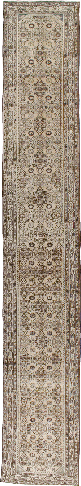 Vintage Persian Malayer Long Runner, No.21580 - Galerie Shabab