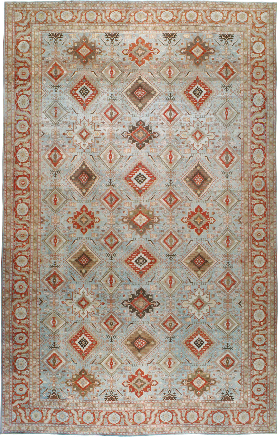 Antique Persian Tabriz Carpet, No.21584 - Galerie Shabab