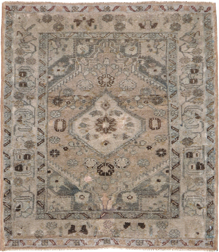 Vintage Persian Malayer Square Rug, No.21626 - Galerie Shabab