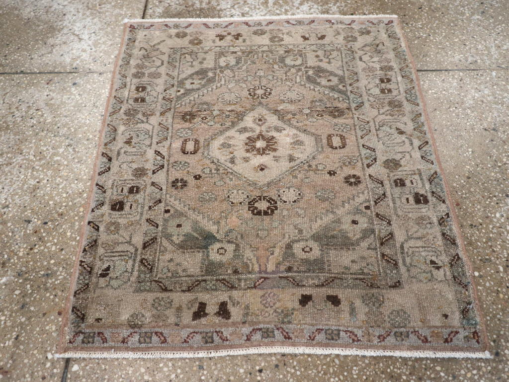 Vintage Persian Malayer Square Rug, No.21626 - Galerie Shabab