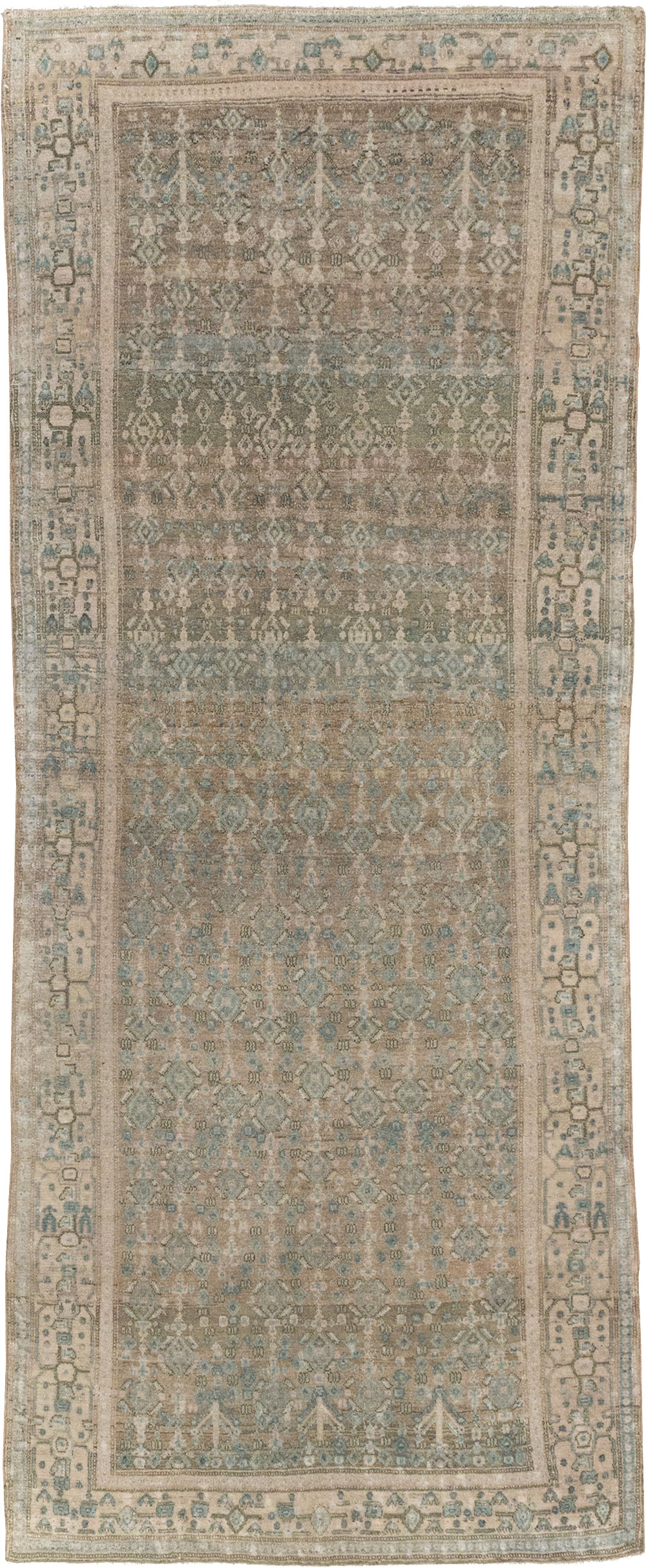 Vintage Senneh Malayer Runner, No.21630 - Galerie Shabab