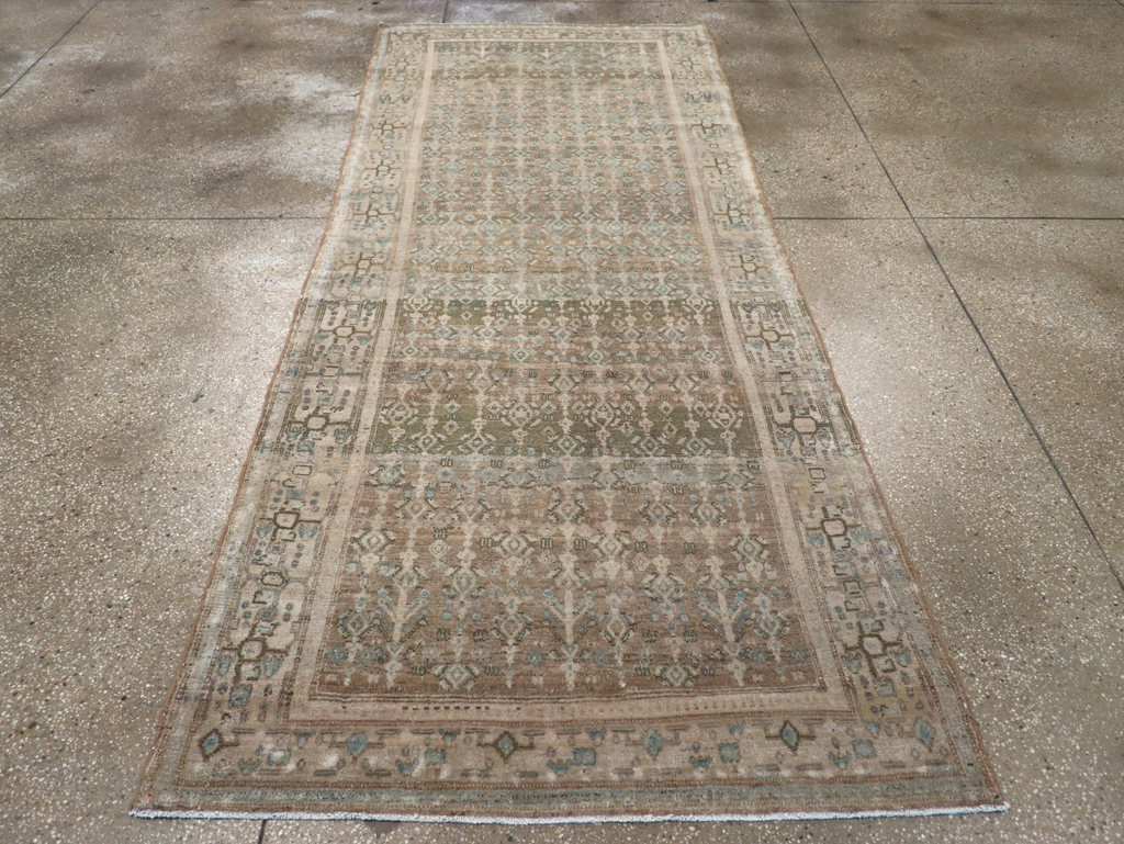Vintage Senneh Malayer Runner, No.21630 - Galerie Shabab