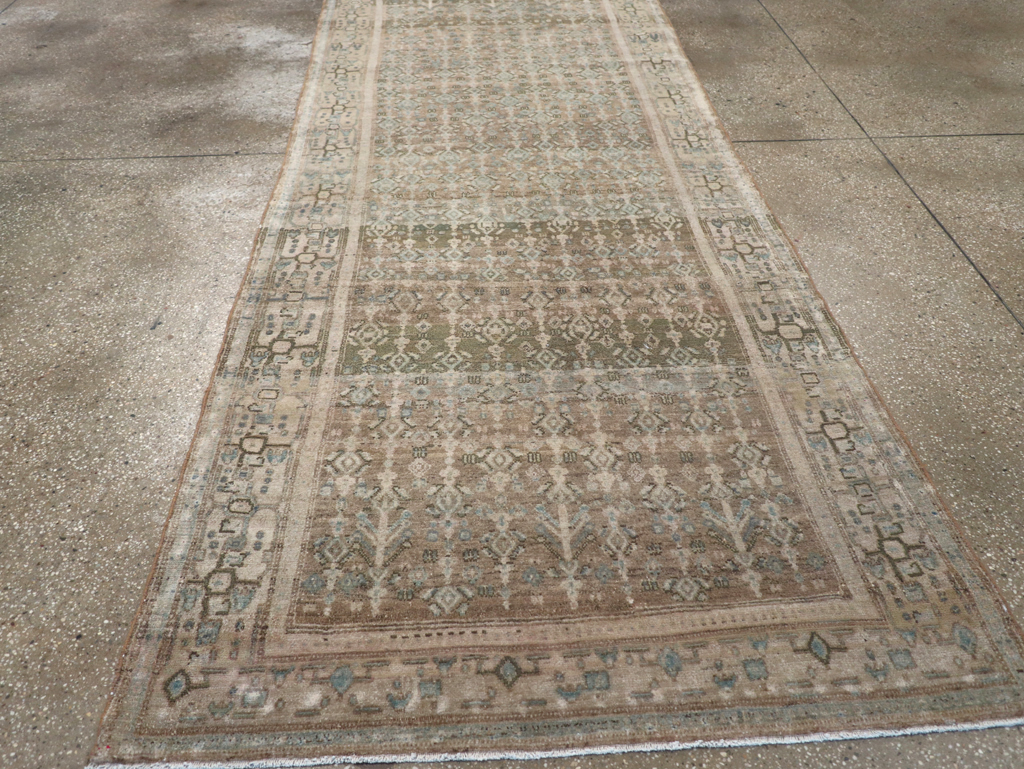 Vintage Senneh Malayer Runner, No.21630 - Galerie Shabab