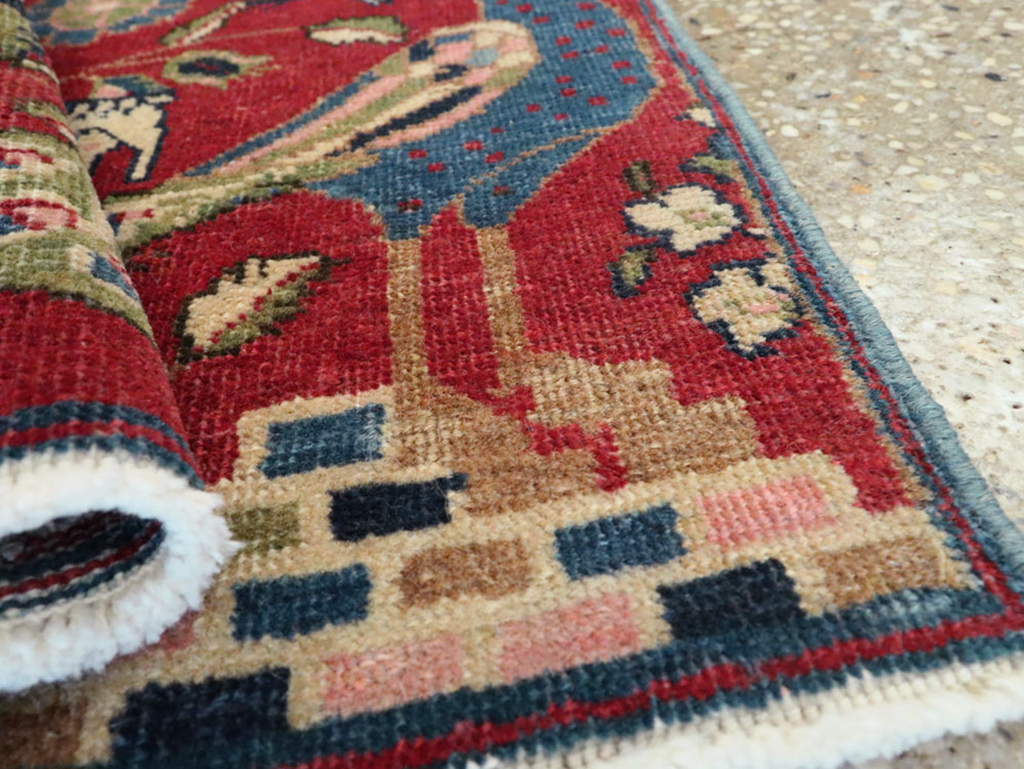 Vintage Persian Tabriz Pictorial Rug (Pair: 1 of 2), No.21643 - Galerie Shabab