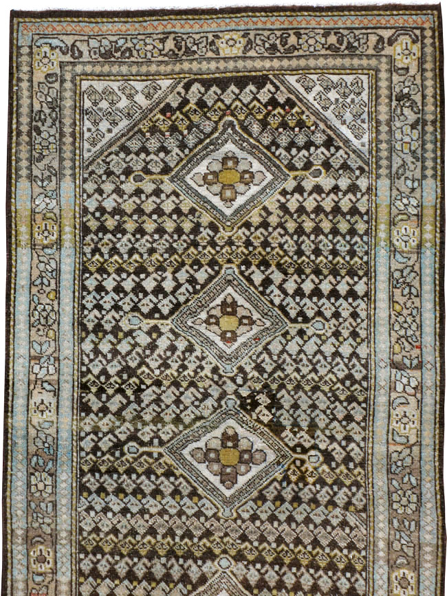 Vintage Persian Malayer Runner, No.21661 - Galerie Shabab